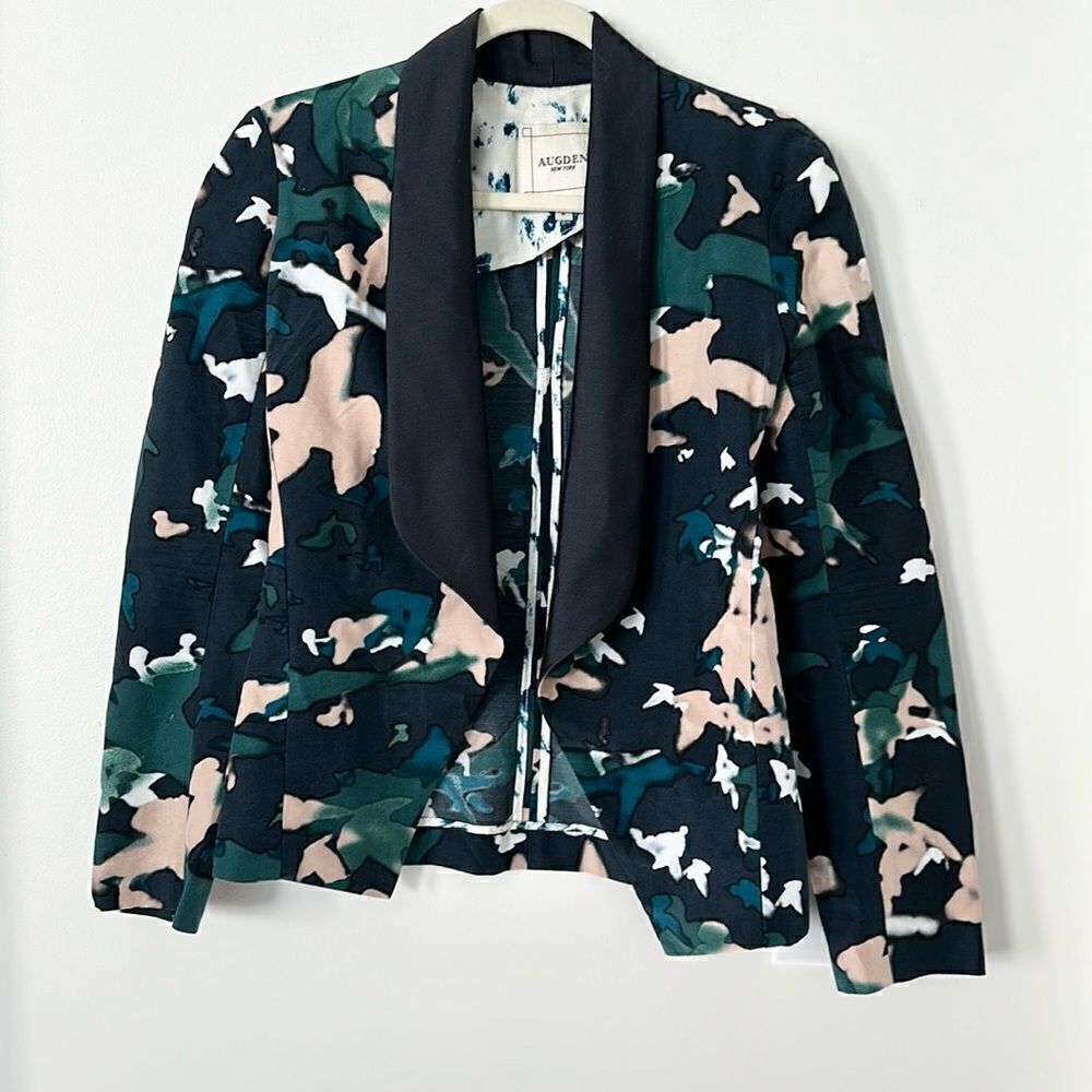 Augden New York Silk/Cotton Floral Blazer 2